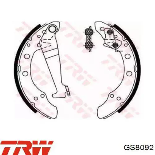 Купити GS8092 TRW Колодки гальмові задні, барабанні