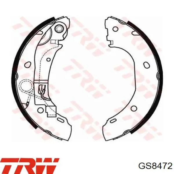 Колодки гальмові задні, барабанні TRW GS8472 ціна, від 30.40 USD