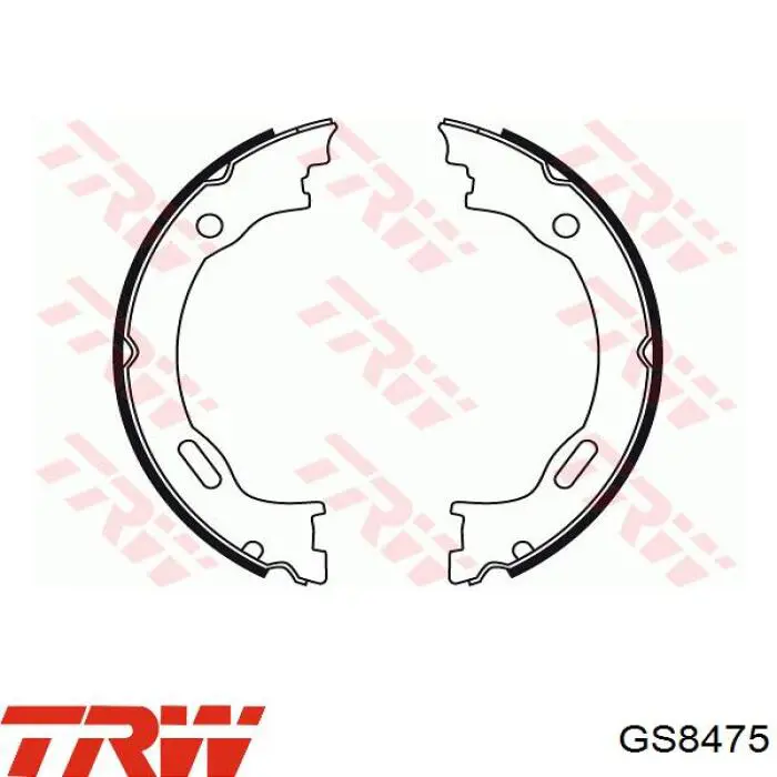 Колодки ручника GS8475 TRW
