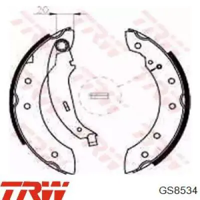 Колодки гальмові задні, барабанні TRW GS8534 ціна, від 16.97 USD