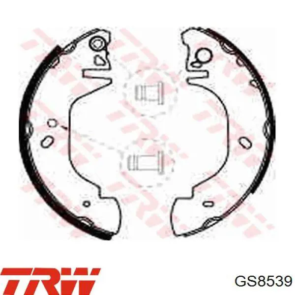 Колодки гальмові задні, барабанні GS8539 TRW