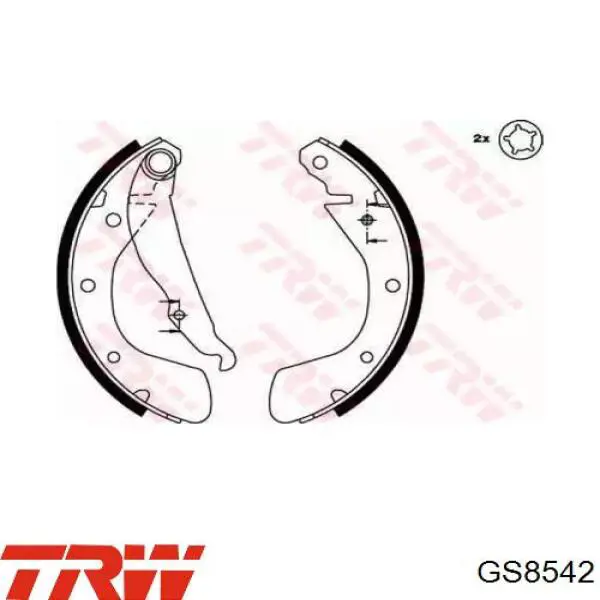 Купити 986487263 Bosch Колодки гальмові задні, барабанні