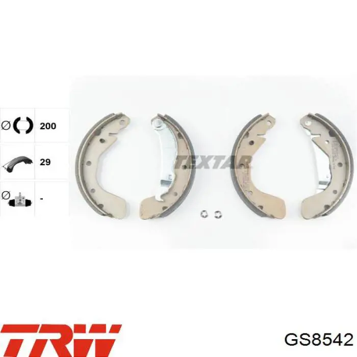 986487263 Bosch Колодки гальмівні задні, барабанні