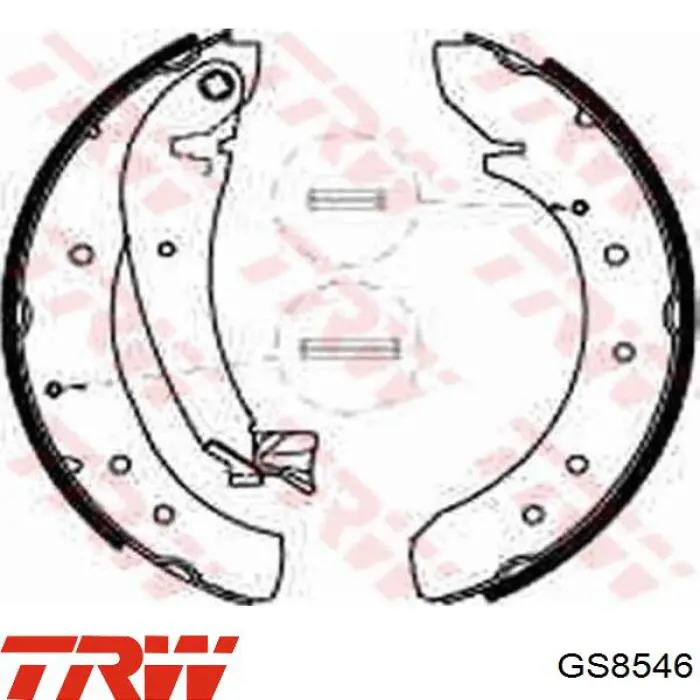 GS8546 TRW колодки гальмові задні, барабанні