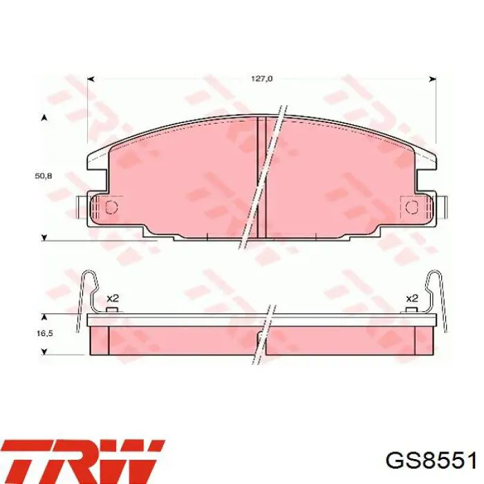8933 ABS Колодки гальмові задні, барабанні