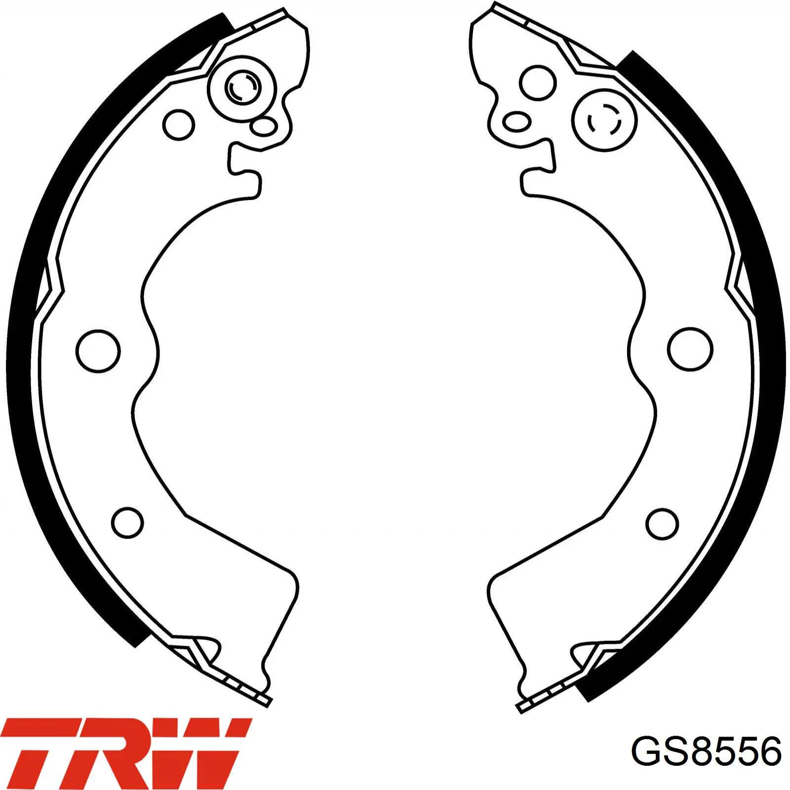 Колодки гальмові задні, барабанні GS8556 TRW