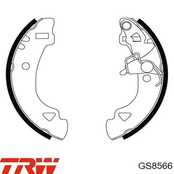 GS8566 TRW колодки гальмові задні, барабанні