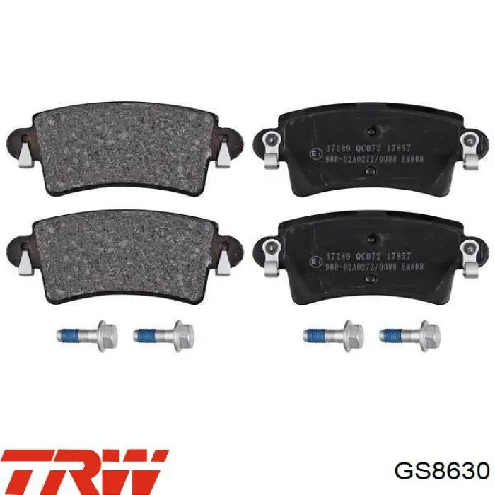 Купити GS8630 TRW Колодки гальмові задні, барабанні