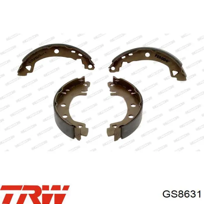 Купити GS8631 TRW Колодки гальмові задні, барабанні