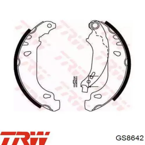 Колодки гальмові задні, барабанні TRW GS8642 ціна, від 18.09 USD