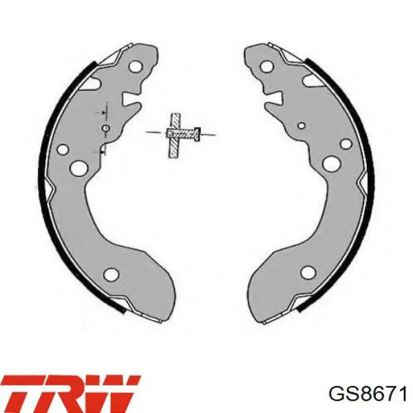 Гальма робочі задні ножні і гальмівні барабани TRW GS8671