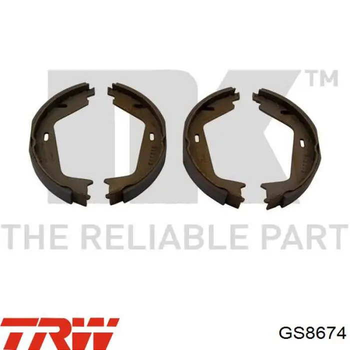 Колодки ручника GS8674 TRW