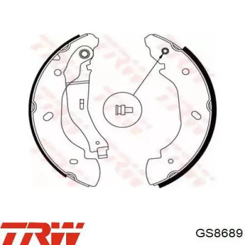 Купити GS8689 TRW Колодки гальмові задні, барабанні