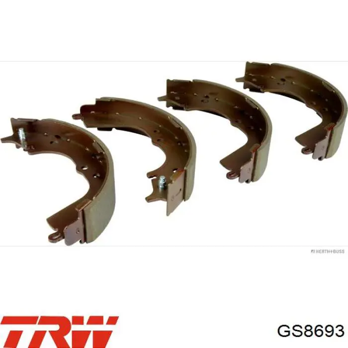 Колодки гальмові задні, барабанні GS8693 TRW