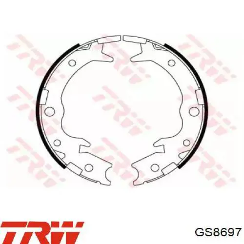 Колодки ручника GS8697 TRW