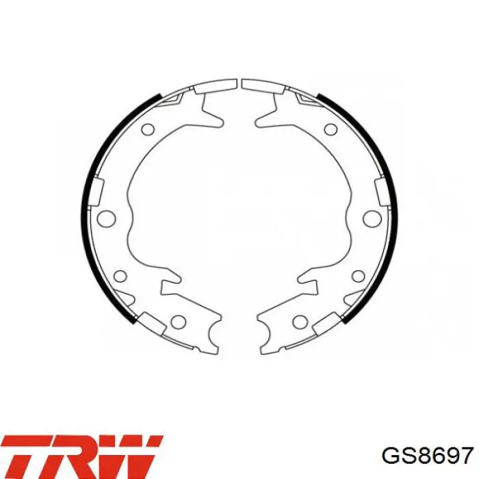 Колодки стоянкового гальма TRW GS8697