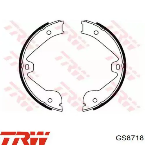 Колодки ручника GS8718 TRW