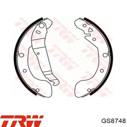 Купити GS8748 TRW Колодки гальмові задні, барабанні