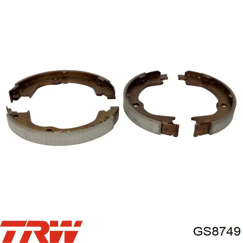 GS8749 TRW колодки ручника/стоянкового гальма