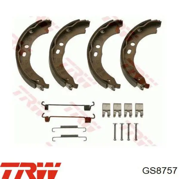 Колодки ручника GS8757 TRW