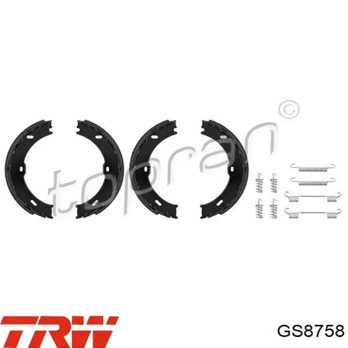 Купити GS8758 TRW Гальмівні колодки гальма стоянки