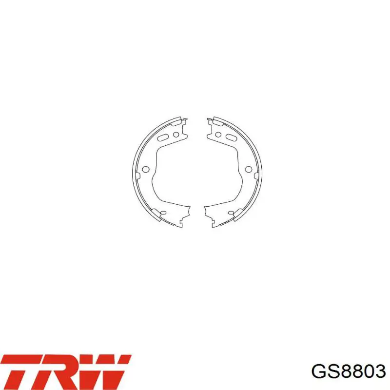 Колодки ручника / стоянкового гальма TRW GS8803 ціна, від 35.27 USD