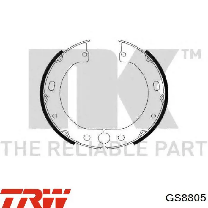 Колодки стоянкового гальма TRW GS8805
