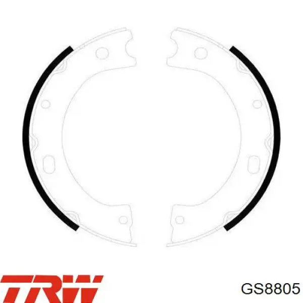 Купити GS8805 TRW Гальмівні колодки гальма стоянки