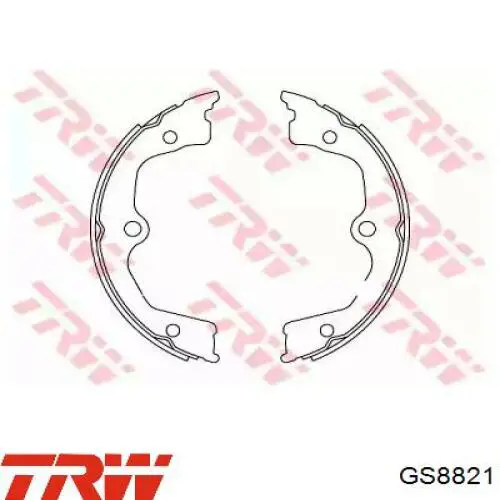 Колодки ручника / стоянкового гальма TRW GS8821 ціна, від 32.94 USD