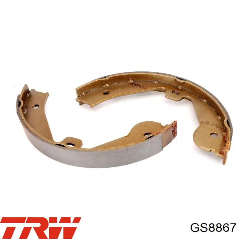GS8867 TRW Колодки гальмівні задні, барабанні
