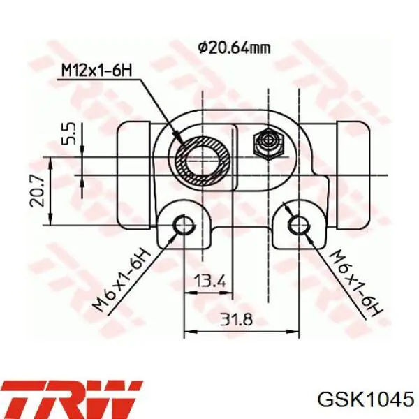 Колодки гальмові задні, барабанні TRW GSK1045 ціна, від 12.56 USD