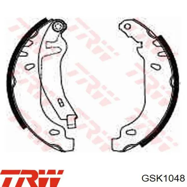 GSK1048 TRW колодки гальмівні задні барабанні, в зборі з циліндруми, комплект