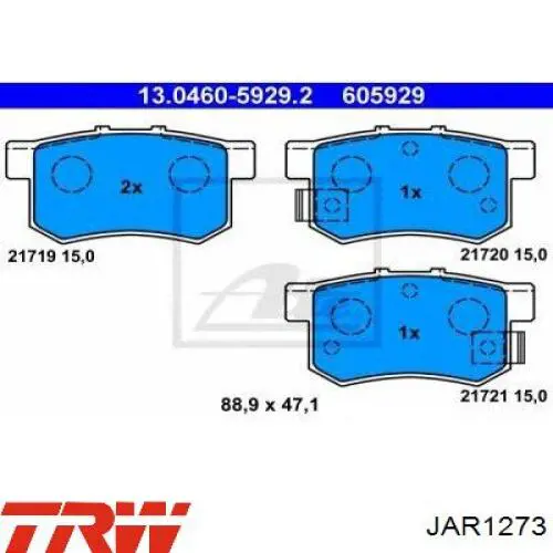 Купити JAR1273 TRW Тяга рульова ліва