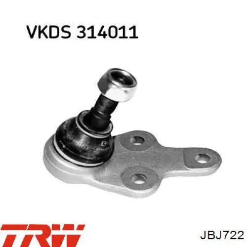 Кульова опора, нижня TRW JBJ722 ціна, від 12.63 USD