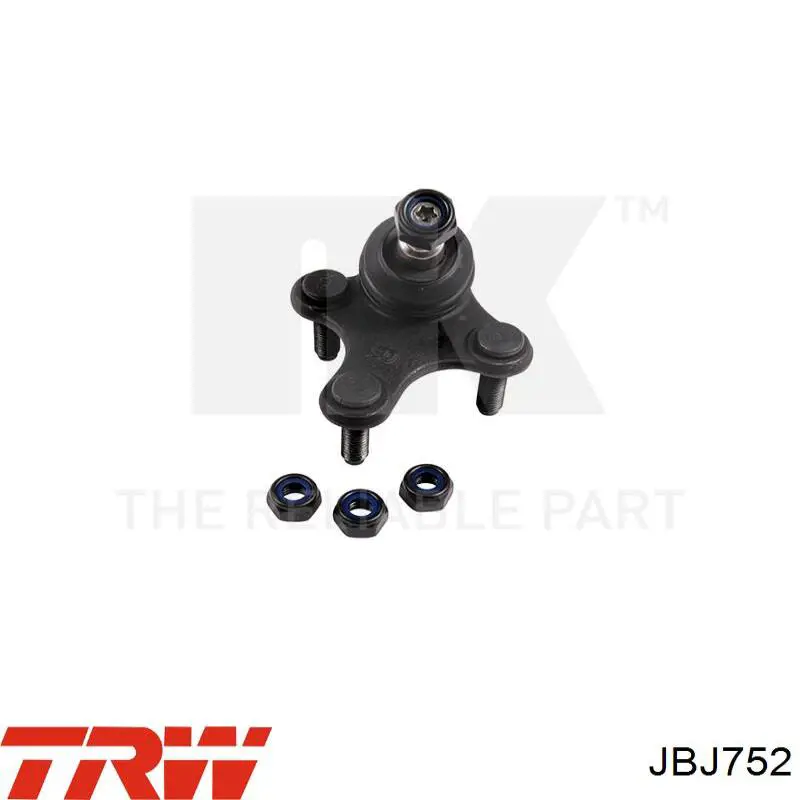 Кульова опора, нижня, права TRW JBJ752 ціна, від 17.26 USD