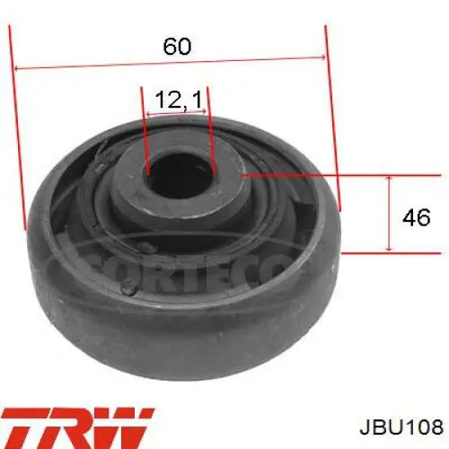 Купити JBU108 TRW Сайлентблок передньої підвіски