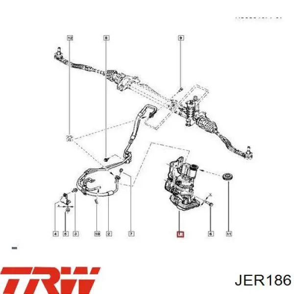 Насос ГУР JER186 TRW