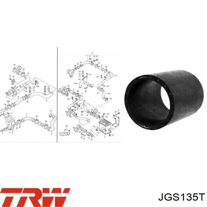 Амортизатор задній TRW JGS135T ціна, від 39.53 USD