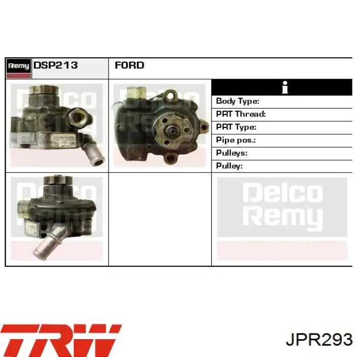 Купити JPR293 TRW Насос гідравліки