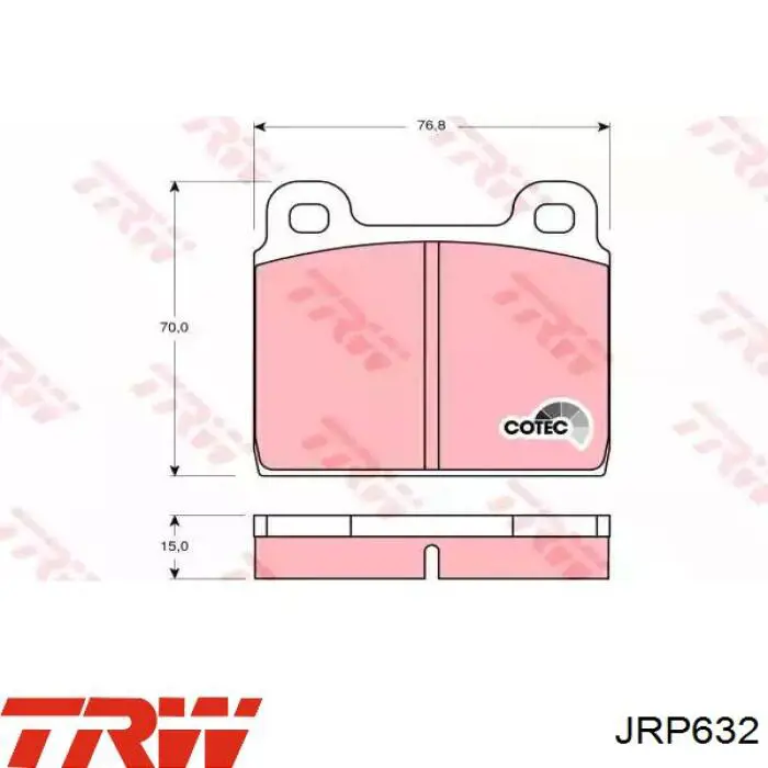 Рульова рейка JRP632 TRW