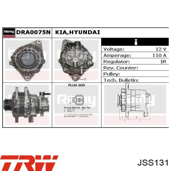 Купити JSS131 TRW Гідроакумулятор системи амортизації, задній