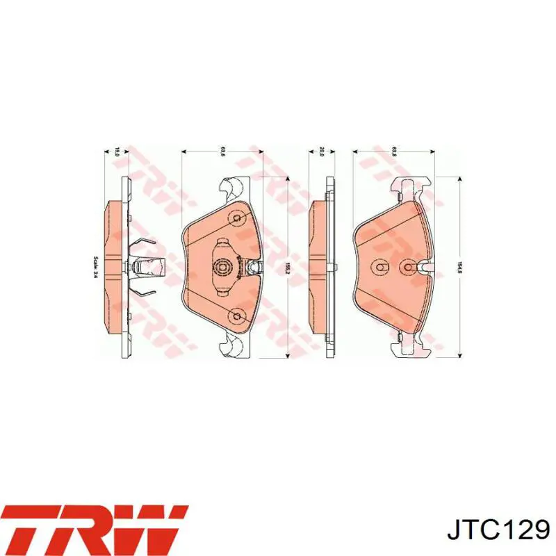 Купити JTC129 TRW Важіль передньої підвіски нижній, правий