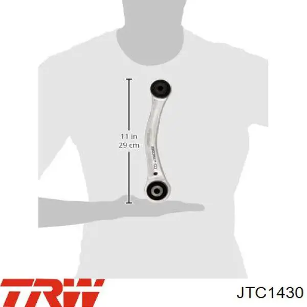 Верхній важіль задньої підвіски лівий TRW JTC1430 ціна, від 75.20 USD