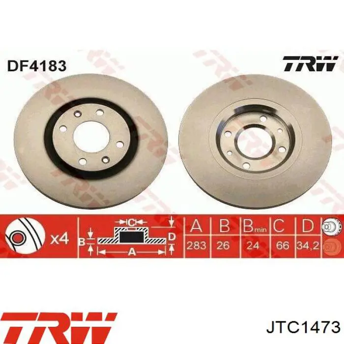 Купити JTC1473 TRW Важіль передньої підвіски нижній, правий