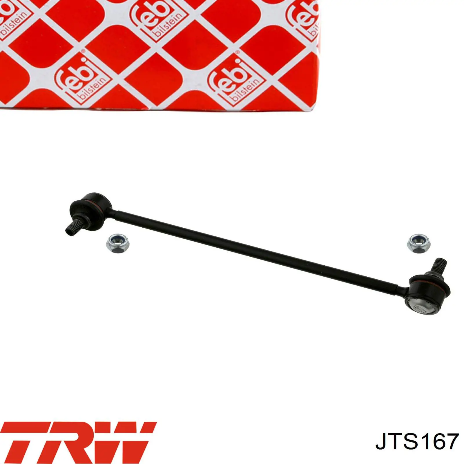 Стійка стабілізатора, переднього, ліва TRW JTS167 ціна, від 10.36 USD