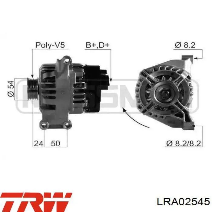 Генератор HC Parts CA1766 ціна, від 101.80 USD