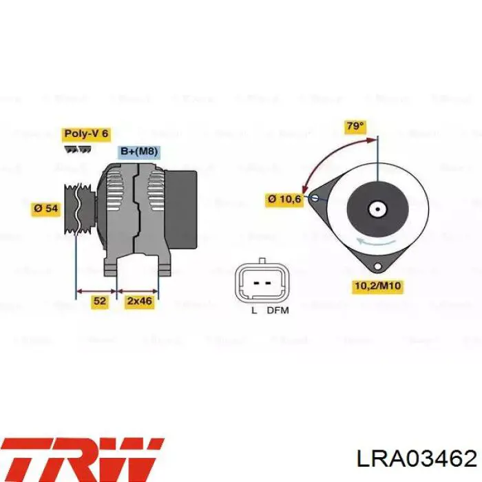 Генератор 8EL011713451 HELLA