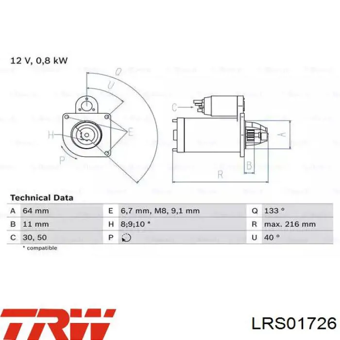 Стартер DSN3035 Denso