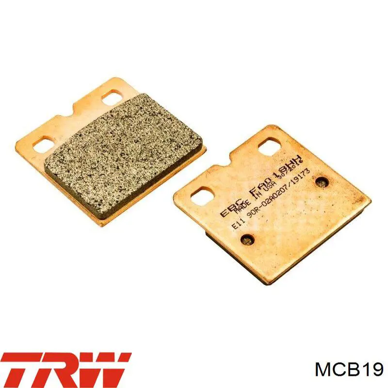 MCB19 TRW Передні гальмівні колодки