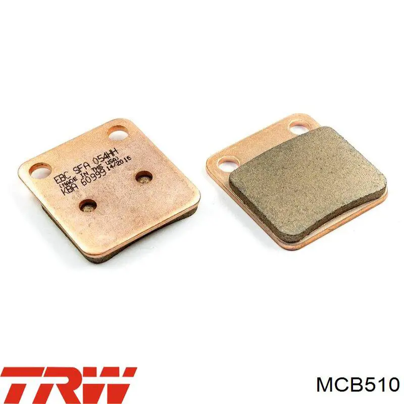 Гальмівні колодки TRW MCB510 ціна, від 18.97 USD